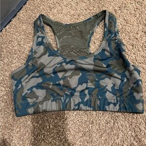 Camo Print Sports Bra
